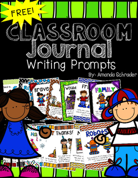 Classroom Writing Prompt Journals -FREEBIE