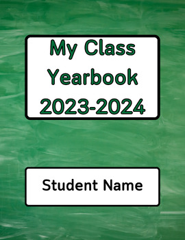 Preview of Classroom Yearbook Cover page