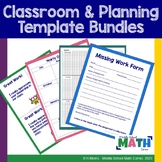 Classroom and Planning Forms Template Bundle for Secondary