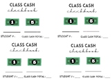 Classroom cash checkbook