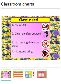 Classroom charts by Twinkle products SA | Teachers Pay Teachers