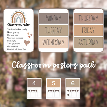 Preview of Classroom decor | Boho style | Posters
