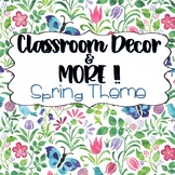 Classroom Decor Spring Flower Theme