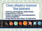 Classroom display - The planets
