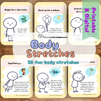 Preview of Classroom-friendly Body Stretches: Fun & Playful Brain-Breaks & Energizers