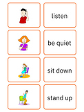 Classroom language flashcards | Worksheet |