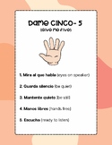 Classroom management strategy: Dame 5 (Give me 5)