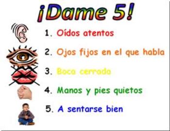 Preview of Classroom management tools for bilingual (Spanish) primary class