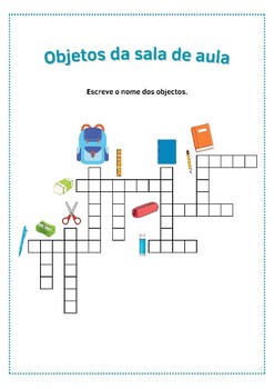 Escola (School Places in Portuguese) Dominoes by jer520 LLC