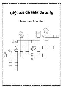 Escola (School Places in Portuguese) Dominoes by jer520 LLC