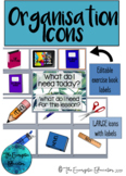 Classroom organisation 'What you'll need' icons