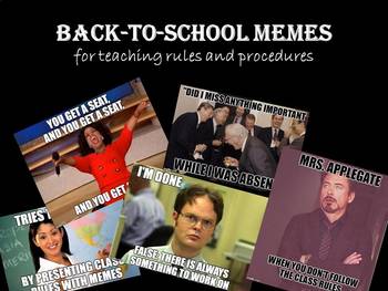 Preview of Classroom rules memes