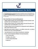 Classrooms That Work Reference Cards