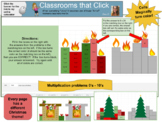 Classrooms that Click:  Christmas Magic Multiplication Sel