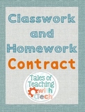 Classwork & Homework Contract