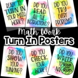 Classroom Posters for Math Class