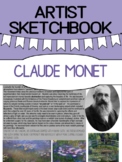 Claude MONET bio and sketchbook Prompt- middle and high sc