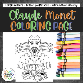  Monet Coloring Book: Coloring Pages For Markers and Colored  Pencils: 9798787455076: Crotty, Jennifer: Books