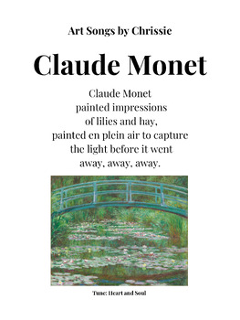 Preview of Claude Monet- Art Song LYRICS