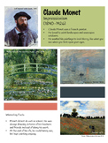 Claude Monet Artist Poster