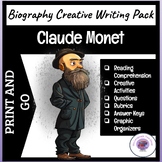 Claude Monet ~ Creative Writing | Research | Reading Compr