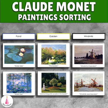 Preview of Claude Monet Paintings Sorting Activity