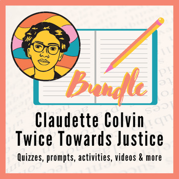 Preview of Claudette Colvin Complete Novel Study (Quizzes, journal prompts, & activities)