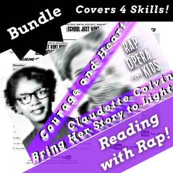 Preview of Claudette Colvin Reading Passage Activities Using Rap Song