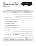 Claudette Colvin Word Search Worksheet and Vocabulary Puzzles