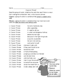 Clause or Phrase worksheet