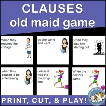Preview of Clauses Old Maid Game