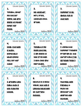 Independent and Dependent Clause Spoons Game by Splatter Learning