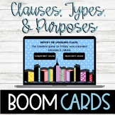 Clauses, Sentence Types & Purposes Digital BOOM Task Cards