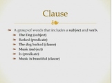 Clauses and Phrases PowerPoint