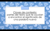 Claves de Contexto/Context Clues Spanish