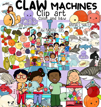 Preview of Claw machines bundle- 164 items!