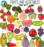 Claw machines- fruits and vegetables clip art