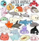 Claw machines- water animals clip art