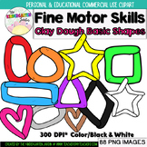 Clay Dough Basic Shapes { Fine Motor Skills }