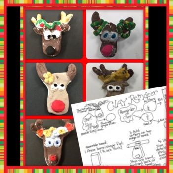 Preview of Lapland’s of Scandinavia: Easy Clay Reindeer Craft, Holidays Around the World