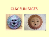 Clay Sun Faces