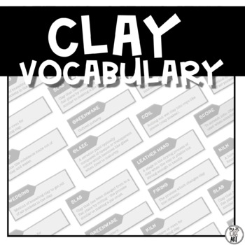 Preview of Clay Vocabulary