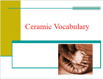 Preview of Clay Vocabulary Presentation (Google)