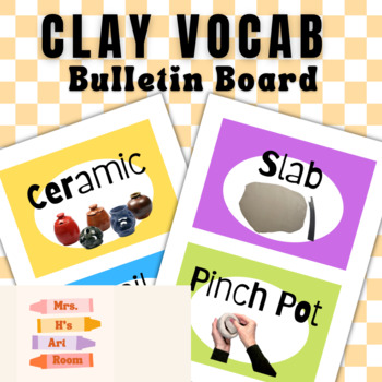 Preview of Clay Vocabulary Word Wall
