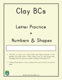 Clay With Me! Clay BCs: Alphabet, Numbers and Shapes