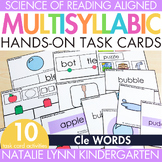 Cle Multisyllabic Words Task Cards Closed Syllables Syllab