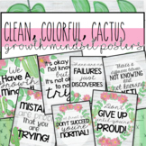 Clean, Colorful, Cactus / Succulent Growth Mindset Posters
