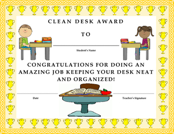 4570book Clean Up Classroom Clipart Awards In Pack 4493