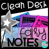 Clean Desk Fairy Notes for Classroom Management Reward System