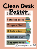 Clean Desk Poster, How to clean your desk